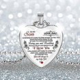 thumbnail image 3 of Heart Necklace For Daughter Birthday Jewelry Gifts Heart Shape Necklace For Daughter, 3 of 5
