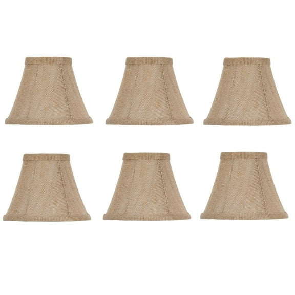 Set of 6 Chandelier Lamp Shades 6 Inch Belgium Linen