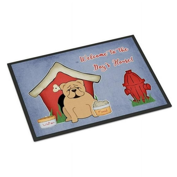 Carolines Treasures Dog House Collection English Bulldog Fawn Door Mat Indoor Rug or Outdoor Welcome Mat 24x36 Doormat