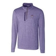 thumbnail image 2 of Men's Cutter & Buck Purple ECU Pirates Heathered Vault Stealth Quarter-Zip Pullover Top, 2 of 3