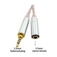 thumbnail image 3 of HIFI Balance Audio Cable Male 2.5mm to 3.5mm 4.4mm Female Headphone Conversion Cable Line Metal Adapter Accessories, 3 of 11
