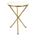 thumbnail image 1 of Maklaine Table d'Appoint en Marbre Blanc et Or, 1 of 1