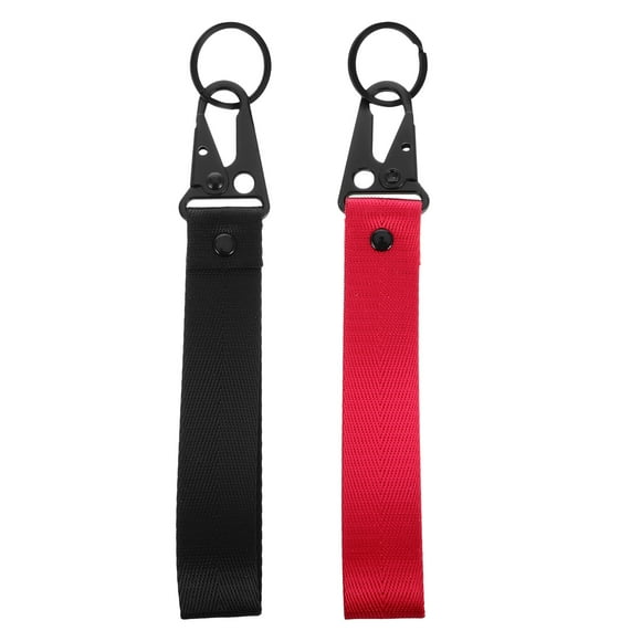 Miangastore 2 pcs Motorcycle Keychain for Men and Women Universal Keychain Accessories Heavy Duty Key Chain Anti-Lost Keychain Lanyard Fabric Key Chains