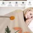 thumbnail image 3 of Fenyluxe Flowers Print Throw Blanket, Flannel, Hand/Machine Wash, All Seasons, Bed Gifts 60x80in, 3 of 6