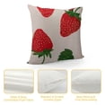 thumbnail image 4 of SHANXI Cute Strawberry Fruit Summer Cartoon Illustration Art Fruit Pillow Covers Pillowcases Home Decor Bed Couch Sofa Office Living Room Cushion  20x20in, 4 of 5