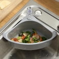 thumbnail image 2 of Kitchen Sink Drain Basket Swan Drain Rack Swan Shape Sink Basket Kitchen Triangular Sink Drain Filter Basket Shelf Storage Rack Sponge Holder, 2 of 7