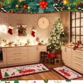 thumbnail image 3 of Dsscvnef Festive Velvet Christmas Carpet Set Home Décor Room Rug Cozy Winter Floor Mat for Seasonal Cheer 2PCS, 3 of 6