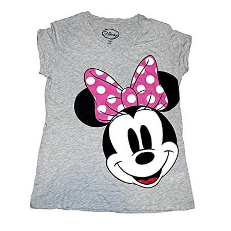 disney minnie mouse womens classic pajama 2xl smile grey shirt