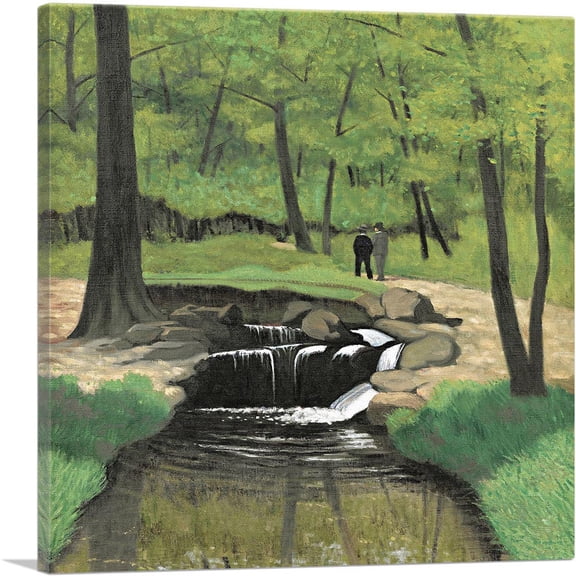 ARTCANVAS The Wood Of Boulogne 1921 Canvas Art Print by Felix Vallotton - Size: 12" x 12" (0.75" Deep)