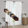 thumbnail image 2 of 2PC  Faux Silk  Window Curtain Treatment Set Rod Pocket Panels, 2 of 3