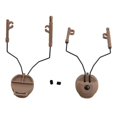 thumbnail image 1 of Support de Rail pour Écouteurs Pickup Multi-Angle Réglable Flip Ear Cups Support Fixe Accessoires de Casque Couleur Boue, 1 of 5
