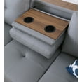 thumbnail image 6 of Miekor Furniture Irine Faux Leather Sectional Sofa With Ottoman 00069, 6 of 12