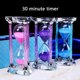 thumbnail image 2 of Unique Heart Shaped Sand Clock Decorative Crystal Hourglass 30 Minutes Timer with Gift Box Time Management Tool Purple, 2 of 4