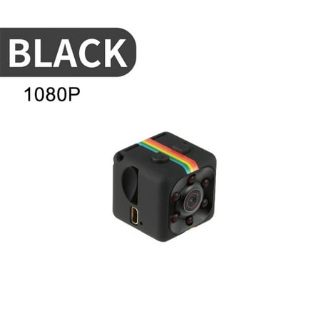 SQ10 1080P HD DV Recorder, Mini Camera Motion Sensor Night Vision DV Camcorder Outdoor Aerial Shooting Small DV 2-1, Black,