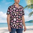 thumbnail image 3 of Fuzoiu Elements Print Hawaiian Shirt for Men, Summer Beach Casual Short Sleeve Button Down Shirts, Men’s Beach Summer Shirts with Pocket,3X-Large, 3 of 7