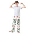thumbnail image 2 of FORMRS Boys Pajama Pants with Pockets Size 9-10Y Kids Lounge Sleep Bottoms, White Christmas House, 2 of 8