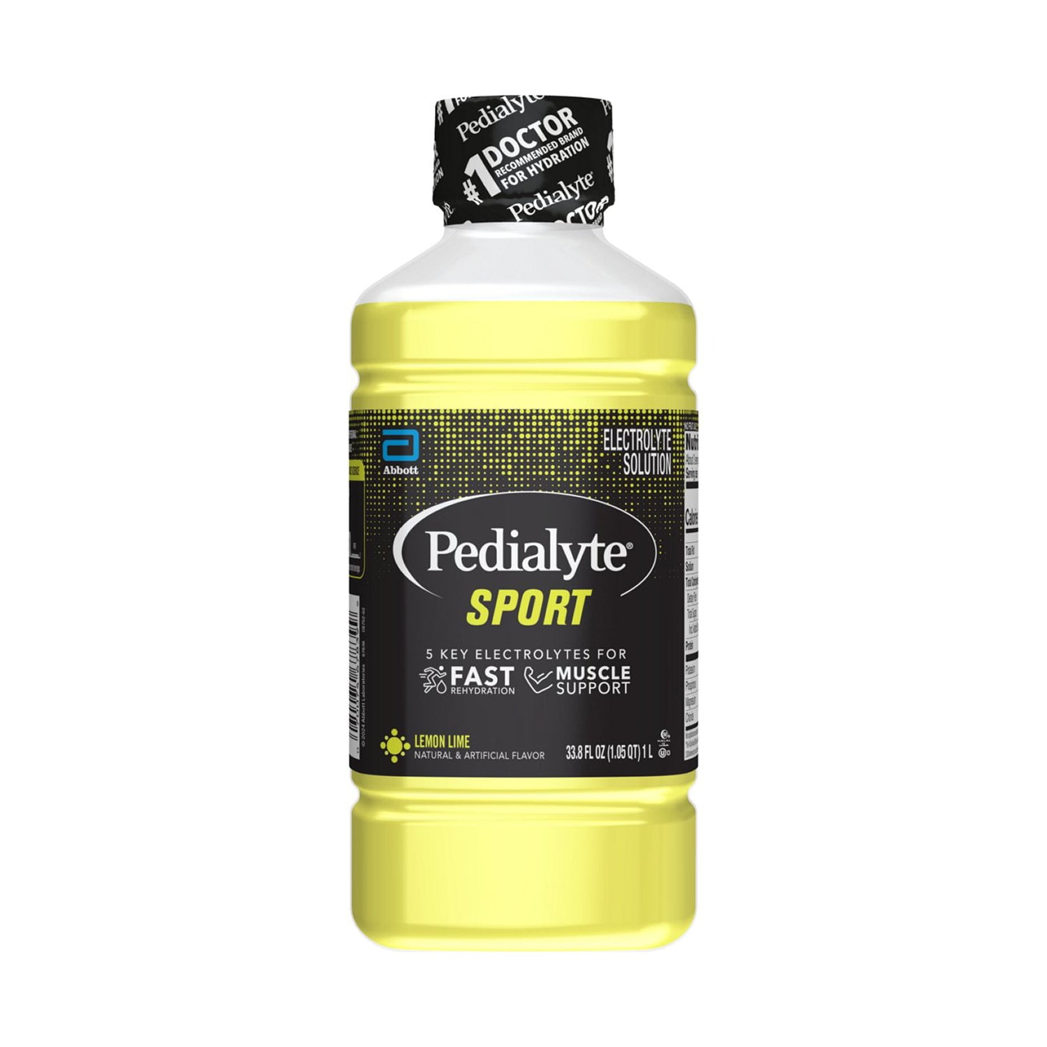 (2 pack) Pedialyte Sport Electrolyte Drink, Lemon Lime, 1 Liter