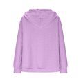 thumbnail image 5 of vigerkar Zip Up Cardigan Sweatshirts for Women Long Sleeve Lightweight Hoodie Oversized Casual Hoodies Sweater Fashion Jackets (Purple, XL), 5 of 6