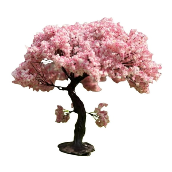 HILABEE Cherry Tree Model Architecture Scene for Train Scenery Dollhouse Decor Train 15cm