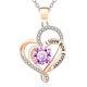 thumbnail image 1 of Regalos para el día de la madre para mamá, collares de corazón para mujer, collar de plata esterlina Te amo, regalo romántico de hija e hijo, 1 of 5