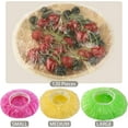 thumbnail image 2 of 60PCS Reusable Food Storage Covers Elastic Colorful Bowl Covers Dish Plate Plastic Covers for Family Outdoor Picnic, 2 of 7