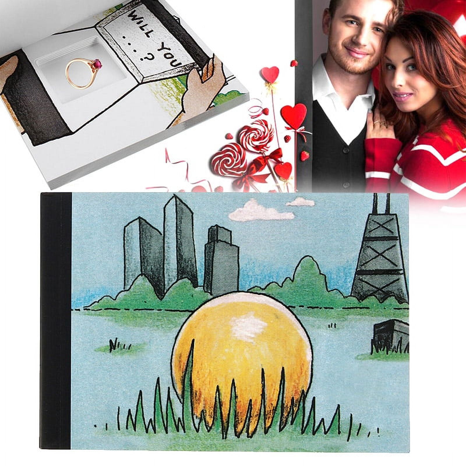 OLizee® Creative Funny Flip Book Kit for Propose Valentine's Day Hide Your  Ring