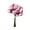 Pink Purple, variant on Happy date 1 Bouquet Artificial Flower Bendable No Maintenance Required Plastic 27 Heads Simulation Camellia Flower for Household