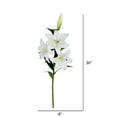 thumbnail image 3 of Vickerman 36 Pieds' Nénuphar Artificiel Toucher Réel en Blanc (Ensemble de 2), 3 of 3