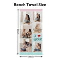 thumbnail image 3 of Personalized Custom Beach Towels with Picture Logo Photo Names Customized Pool Travel Towel for Kids Adults Women Men 30" X 60", 3 of 5