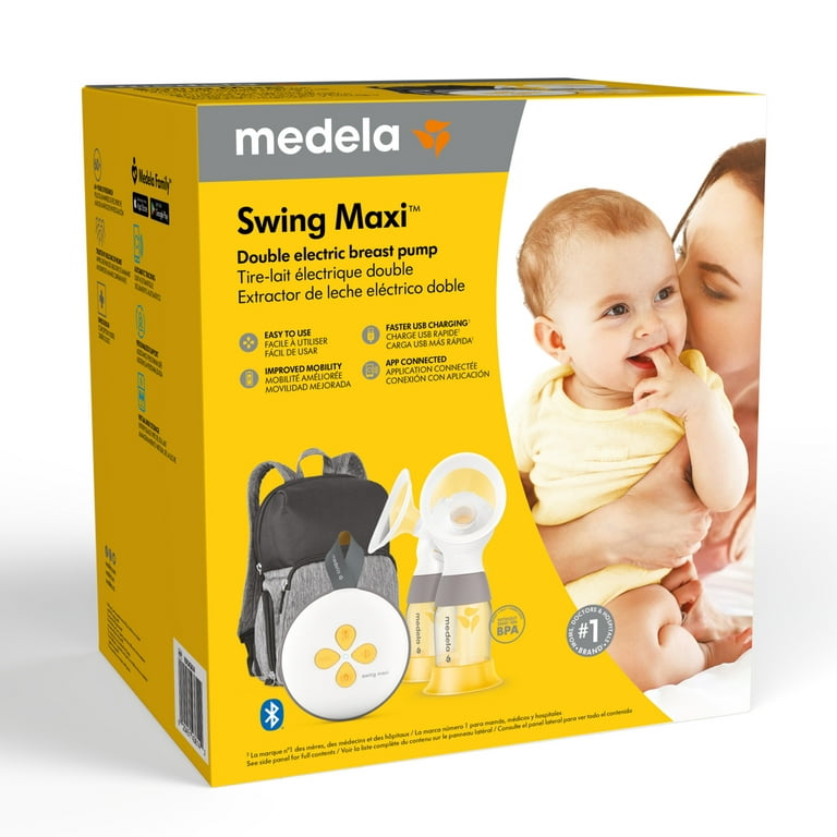 Medela Swing Maxi Double Electric Breast Pump, Portable, USB Charger,  Bluetooth