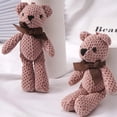 thumbnail image 4 of 15CM Bear Stuffed Plush Toys Baby Cute Dress Key pendant Pendant Dolls Gifts Birthday Wedding Party Decor 1pcs, 4 of 7