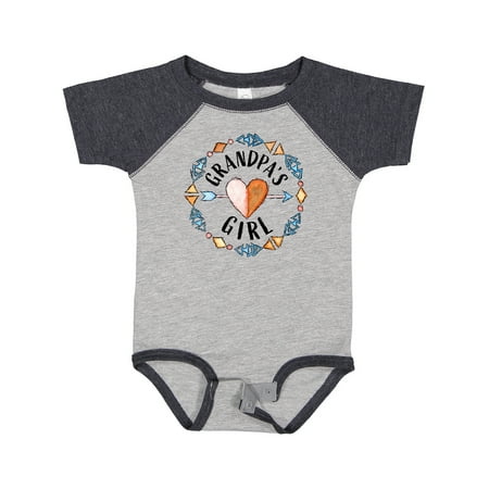 

Inktastic Grandpas Girl- Arrow Heart Circle Gift Baby Girl Bodysuit
