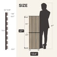 thumbnail image 5 of Upick Foldable Acoustic Wall Panels, 4 Pack 48" x 12.6" MDF Slat Wood Panels for Wall, Sound Absorbing Wall Panels for Interior Wall Ddecor, Oak, 5 of 7