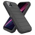 thumbnail image 3 of Asuwish Compatible with T-Mobile Revvl 6 Pro/6X Pro 5G Phone Case Hybrid Rugged Shockproof Hard Protective Drop Proof Full Body Heavy Duty Mobile Cell Cover for Tmobile Revel X Tmo Women Men Black, 3 of 6