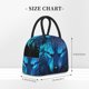 thumbnail image 2 of Fotbe Futuristic Blue Light Wolf Bolsa de Almuerzo con Estampado, Lonchera Aislada, Contenedor de Comida Reutilizable Tipo Cooler a Prueba de Fugas, 2 of 6