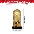thumbnail image 3 of Promotion!!Eternal Rose Fanyil Eternal Rose Eternal Roses Bouquet Preserved Roses In Glass Dome Eternal Flower Rose With LED Light Valentine's Day Christmas Creative Gift Ornaments, 3 of 9