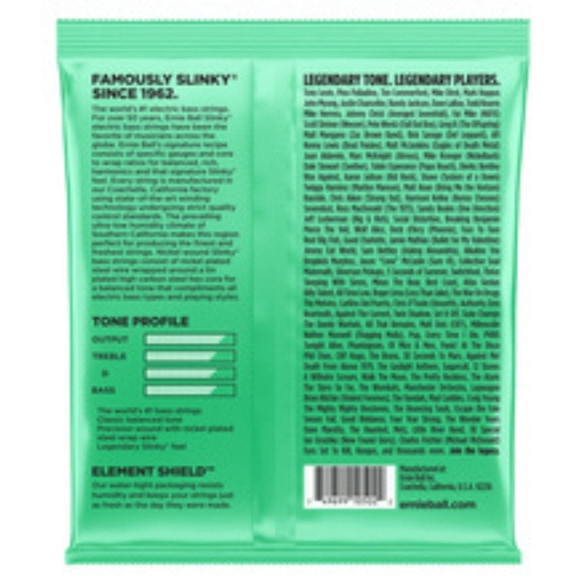 Ernie Ball Hyper Slinky Bass Nickel Wound Electric Bass Strings, 40-100 Gauge