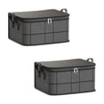 thumbnail image 2 of Dpityserensio 2 Pack Thickened Storage Bags Storage Bins with Lids Heavy Duty Bags with Zipper and Handles,Fabric Storage Bins for Clothes Blanket Sweater,Comforter,Bedding, 2 of 6