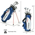 thumbnail image 5 of Topcobe Men's Complete Golf Club Package Set Includes 10 Pieces, Ideal for Golf Lovers, Blue, 5 of 9