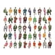 thumbnail image 4 of 50x 1:87 pintadas de personas para modelo Tren Decoración de escritorio Sunnimix Mini figuras pintadas, 4 of 7