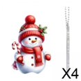 thumbnail image 1 of 4x Árbol De Navidad Muñeco De Nieve Colgante Colgante Navidad Muñeco De Nieve Decoración Para Puerta Chimenea Estilo B, 1 of 10