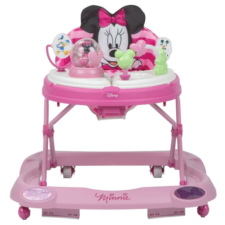 Disney Baby Minnie Mouse Music and Lights Baby Walker with Activity Tray  New Toy