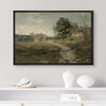 thumbnail image 3 of PixonSign Framed Canvas Print Wall Art Country Village Rustic Rural Landscape Nature Wilderness Illustrations Fine Art Farmhouse Floral Botanical Calm/Relax Cozy for Bedroom - 24"x36" Black, 3 of 5
