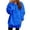 Blue, variant on Certgust Zip Up Hoodie Womens Half Zip Shoulder Style Sweatshirt Solid Color Casual Top with Pockets Drawstring Hoodie Jacket for Layered Everyday Outfits