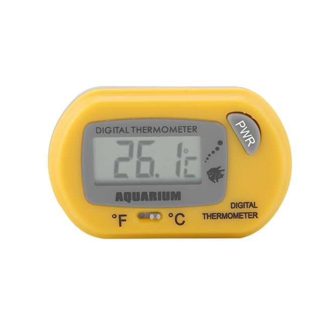 Fish , Digital Aquarium Aquarium Temperature Gauge LED Display Reptile Terrarium Temperature Meter with Sucker for Fish, Axolotl, or Aquatic