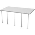 thumbnail image 3 of Four Seasons OLS TWV Series 28 ft wide x 8 ft deep Aluminum Patio Cover with 20lb Snowload & 5 Posts in White, 3 of 5