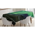 thumbnail image 1 of Ambesonne Green Tablecloth Rectangular Table Cover, Polaris Mountain, 60"x84", Army Green Blue Grey, 1 of 3