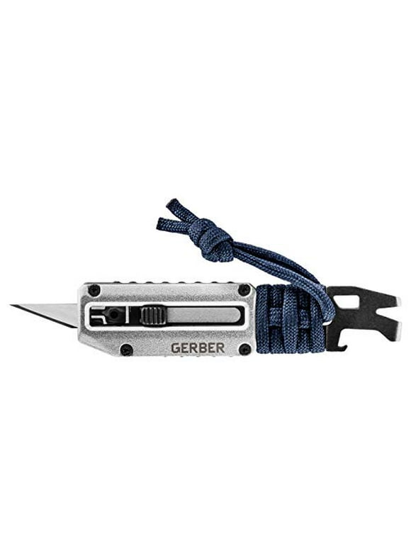 Gerber Gear 31-003741 Prybrid X, Pocket Knife with Utility Blade and Prybar, Urban Blue