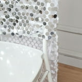 Efavormart Silver Big Payette Sequin Chiavari Chair Slipcover, Wedding ...