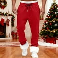 thumbnail image 5 of Kalauyu Men's Winter Fleece Pants Sherpa Lined Sweatpants Active Running Jogger Pants, 5 of 7